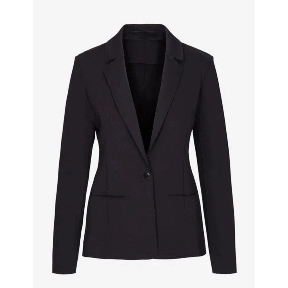Commando‎ Neoprene CEO Blazer Sz M Black Single Breasted